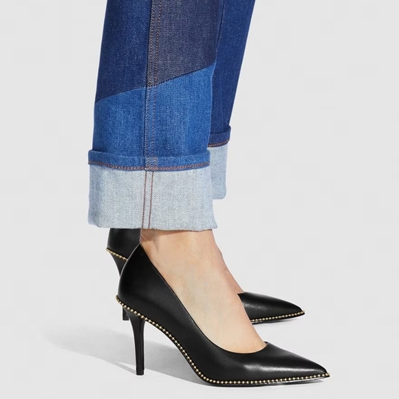 Coach Black High Heel Pumps with Studded Detail - Picture 2 of 3